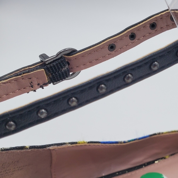 Cirus Sam Edelman Rocco Ankle Strap Flat Bedazzled - Picture 10 of 10